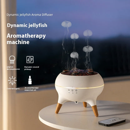Jellyfish Flame Ultrasonic Air Humidifier & Aroma Diffuser with Remote Control