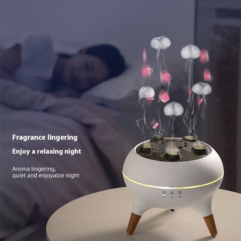 Jellyfish Flame Ultrasonic Air Humidifier & Aroma Diffuser with Remote Control