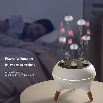 Jellyfish Flame Ultrasonic Air Humidifier & Aroma Diffuser with Remote Control