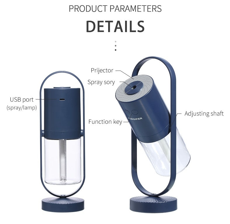 Magic Shadow™ – USB Humidifier with 3D Projection Lights | Ultrasonic Mist & Air Purifier