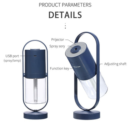 Magic Shadow™ – USB Humidifier with 3D Projection Lights | Ultrasonic Mist & Air Purifier